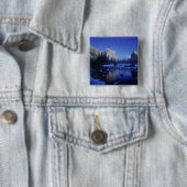 El Capitan Mountain, Yosemite National Park, Vierkante Button 5,1 Cm (In situ)