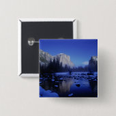 El Capitan Mountain, Yosemite National Park, Vierkante Button 5,1 Cm (Voorkant /achterkant)