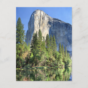 El capitan Over de Merced-rivier - Yosemite-vallei Briefkaart