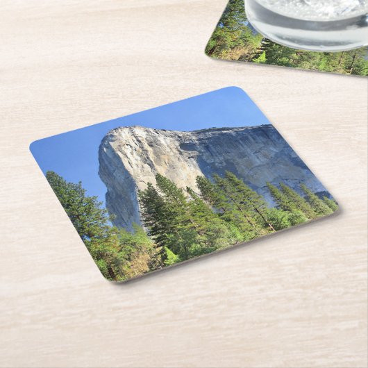 El capitan Over de Merced-rivier - Yosemite-vallei Kartonnen Onderzetters (Schuin)