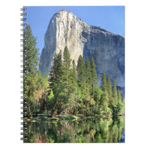 El capitan Over de Merced-rivier - Yosemite-vallei Notitieboek