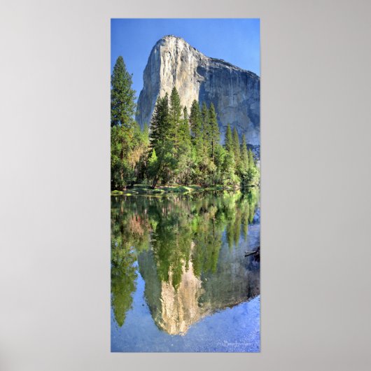 El capitan Over de Merced-rivier - Yosemite-vallei Poster (Voorkant)