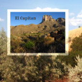 El Capitan Peak, Guadalupe Mountains Nationaal Par Briefkaart