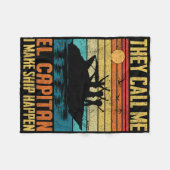 El Capitan Pontoon Kapitein Ik Maak Schepen Gebeur Fleece Deken (Voorkant (Horizontaal))