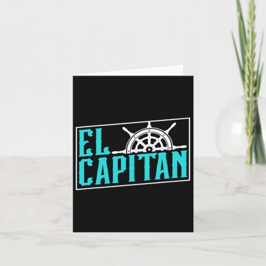 El Capitan Schip Boot Eigenaar Skipper Lover Capta Kaart (Voorkant)