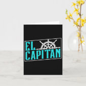 El Capitan Schip Boot Eigenaar Skipper Lover Capta Kaart (Gele Bloem)