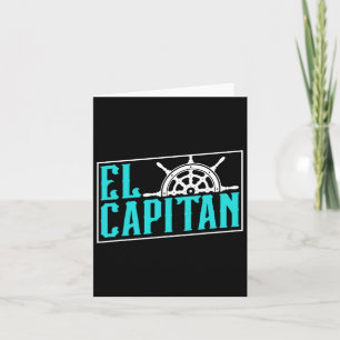 El Capitan Schip Boot Eigenaar Skipper Lover Capta Kaart