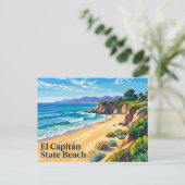 El Capitán State Beach Californië Briefkaart (Staand voorkant)