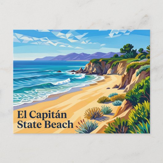 El Capitán State Beach Californië Briefkaart (Voorkant)