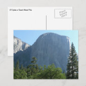 El Capitan uit het Nationaal Park Yosemite Briefkaart (Voorkant / Achterkant)