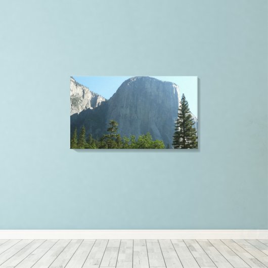 El Capitan uit het Nationaal Park Yosemite Canvas Afdruk (Insitu (Houten vloer))