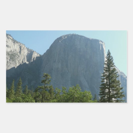 El Capitan uit het Nationaal Park Yosemite Rechthoekige Sticker (Voorkant)