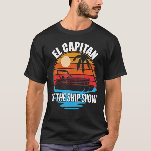 El Capitan van het Show Pontoon Boat eigenaar SP T-shirt (Voorkant)