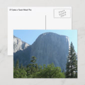 El Capitan vanuit Yosemite National Park Briefkaart (Voorkant / Achterkant)