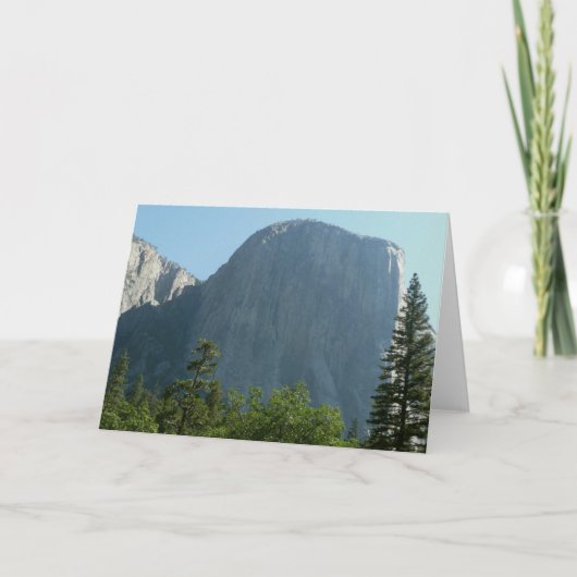 El Capitan vanuit Yosemite National Park Kaart (Voorkant)