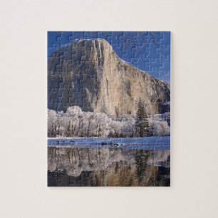El Capitan weerspiegelt in de Merced-rivier in 2 Legpuzzel