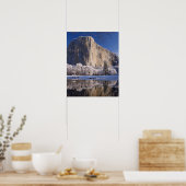 El Capitan weerspiegelt in de Merced-rivier in 2 Poster (Keuken)