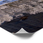 El Capitan weerspiegelt in de Merced-rivier in 2 Poster (Hoek)