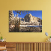 El Capitan weerspiegelt zich in de Merced-rivier i Canvas Afdruk (Insitu (Woonkamer))