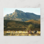 El Capitan, woestijn, Guadalupe Mountains NP, Texa Briefkaart (Voorkant)