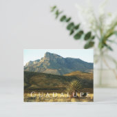El Capitan, woestijn, Guadalupe Mountains NP, Texa Briefkaart (Staand voorkant)