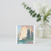 El Capitan Yosemite American Series Hiroshi Vierkante Visitekaartje (Staand voorkant)