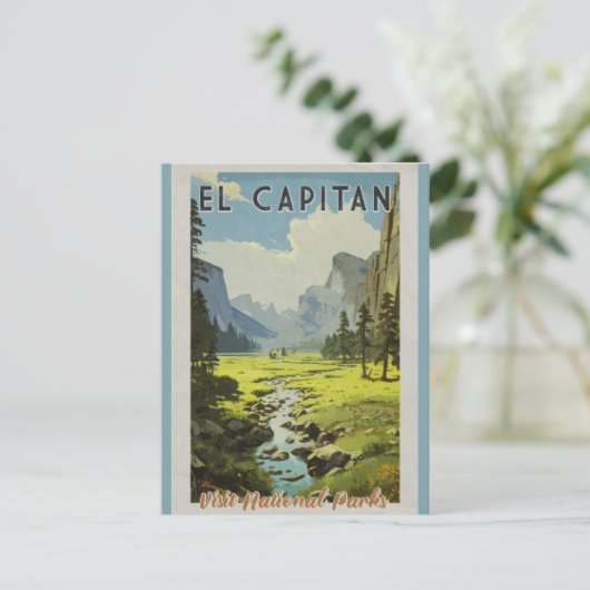  El Capitan Yosemite National Park Reizen Briefkaart (Staand voorkant)