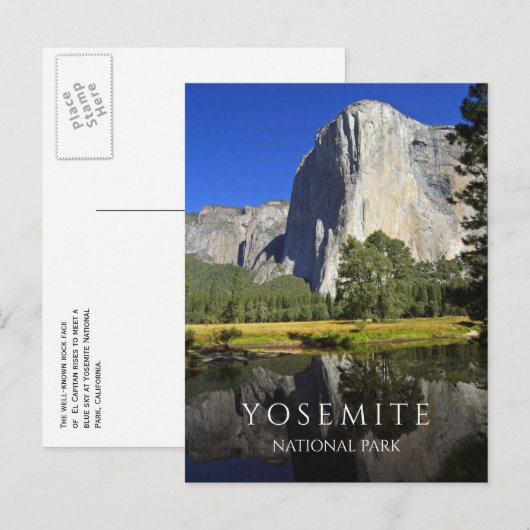 El Capitan, Yosemite National Park, Verenigde Stat Briefkaart (Voorkant / Achterkant)