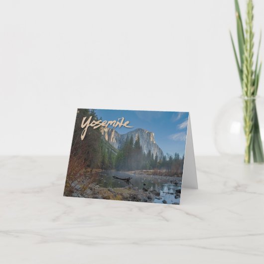El Capitan Yosemite Notecard Kaart (Voorkant)