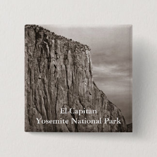 El Capitan Yosemite Sepia Vierkante Button 5,1 Cm