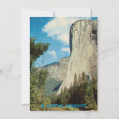 El Capitan, Yosemite  uitnodiging (Voorkant)