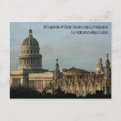 El Capitolio & Gran Teatro, Havana, Cuba Briefkaart (Voorkant)