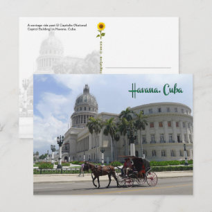 El Capitolio, Havana, Cuba - ansichtkaart Briefkaart