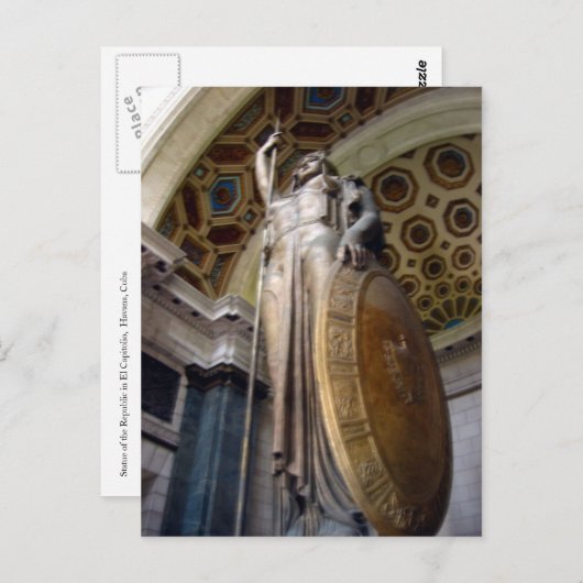 el capitolio standbeeld briefkaart (Voorkant / Achterkant)