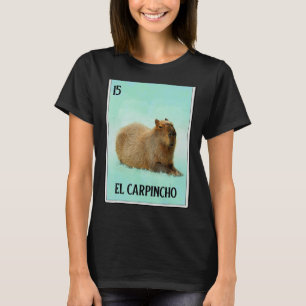El Carpincho Capybara Kaart Capibara Animal Humor T-shirt