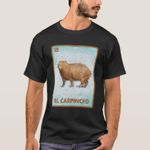 El Carpincho Mexican Capybara Kaart T-shirt