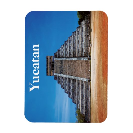 El Castillo Chichen Itza Flexible Photo Magnet Magneet (Verticaal)
