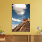 El Castillo in Chichen Itza Canvas Afdruk (Insitu (Woonkamer))