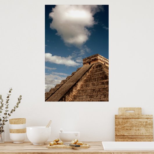 El Castillo in Chichen Itza Poster (Keuken)