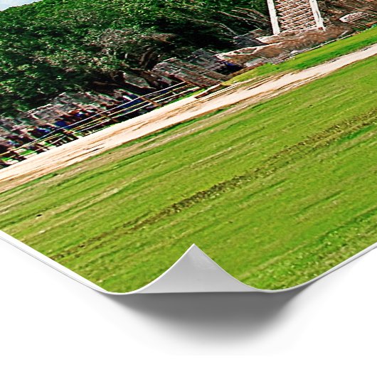 El Castillo in Chichen-Itza Poster (Hoek)
