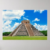 El Castillo in Chichen-Itza Poster (Voorkant)