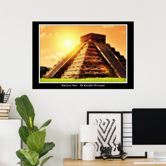 EL CASTILLO PYRAMID POSTER (Thuiskantoor)
