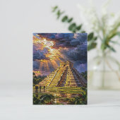 El Castillo voor de storm Briefkaart (Staand voorkant)