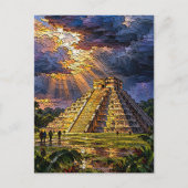 El Castillo voor de storm Briefkaart (Voorkant)
