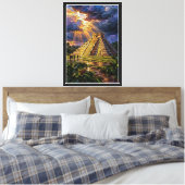 El Castillo voor de storm Canvas Afdruk (Insitu (Slaapkamer))