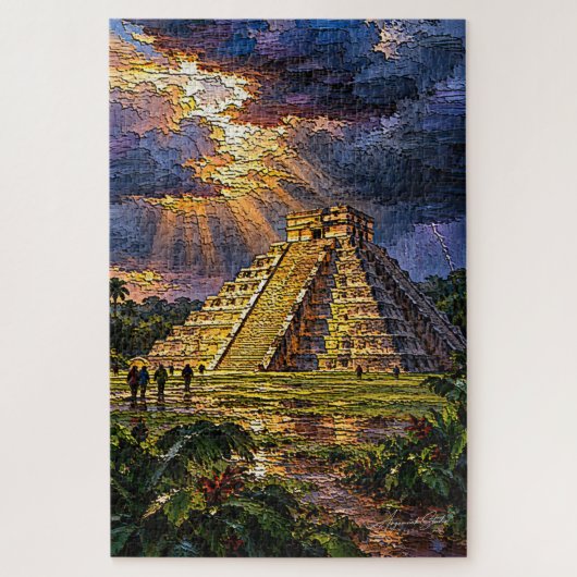 El Castillo voor de storm Legpuzzel (Verticaal)