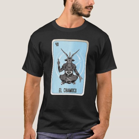 El Chamuco Mexican Lottery Mexico Loteria Cards T-shirt (Voorkant)