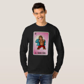 El Chancletero Mexican Slang Lottery Bingo Cards T-shirt (Voorkant volledig)