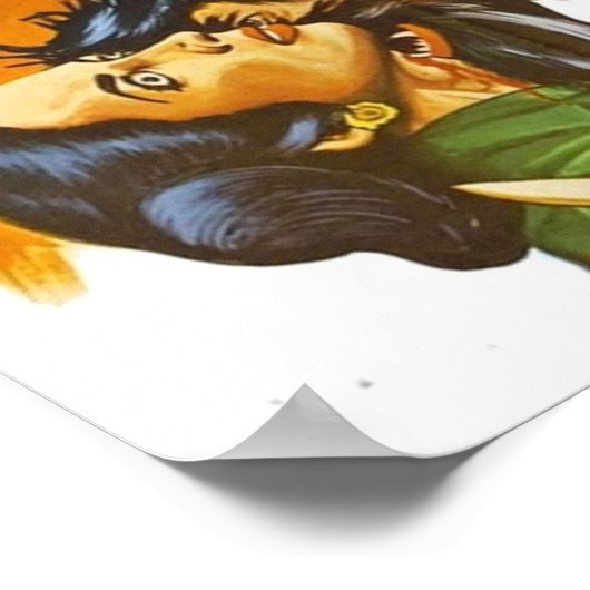 El Charro De Las Calaveras Poster (Hoek)