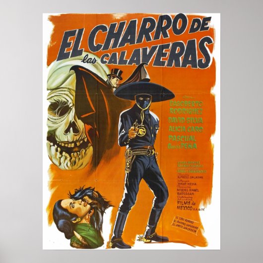El Charro De Las Calaveras Poster (Voorkant)